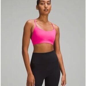 lululemon athletica Lululemon Sonic Pink Flow Y Nulu Bra - Women | Color: Pink